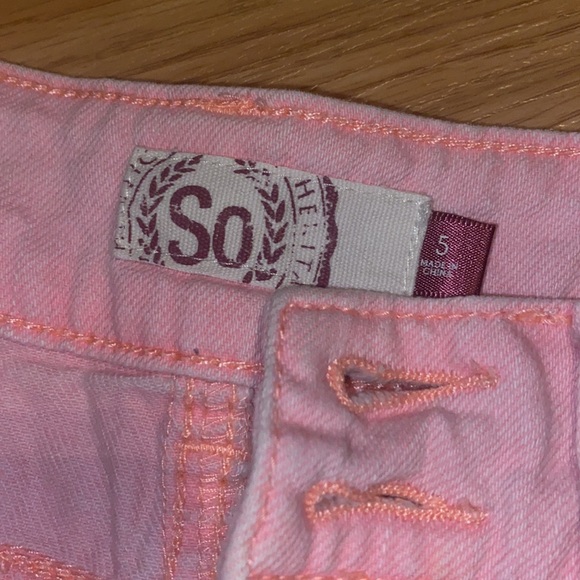 SO pink shorts size 5 - Picture 3 of 4